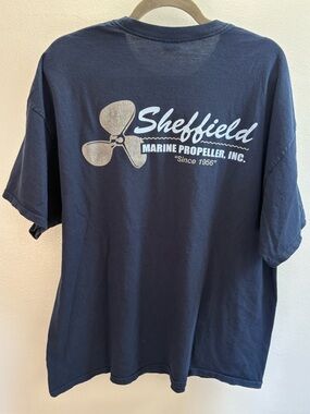 Sheffield Marine Propeller Navy Blue T-shirt 2XL